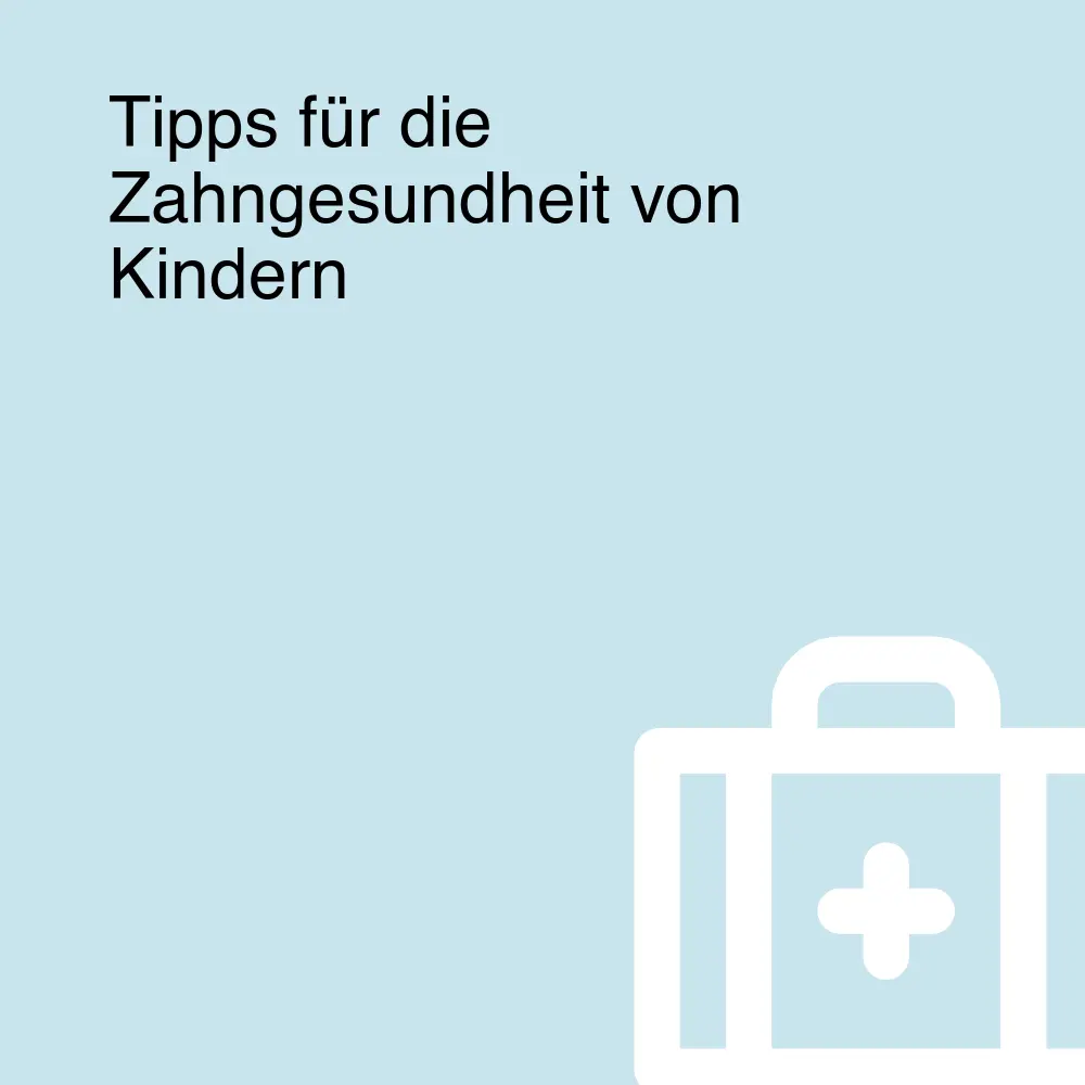 Tipps für die Zahngesundheit von Kindern