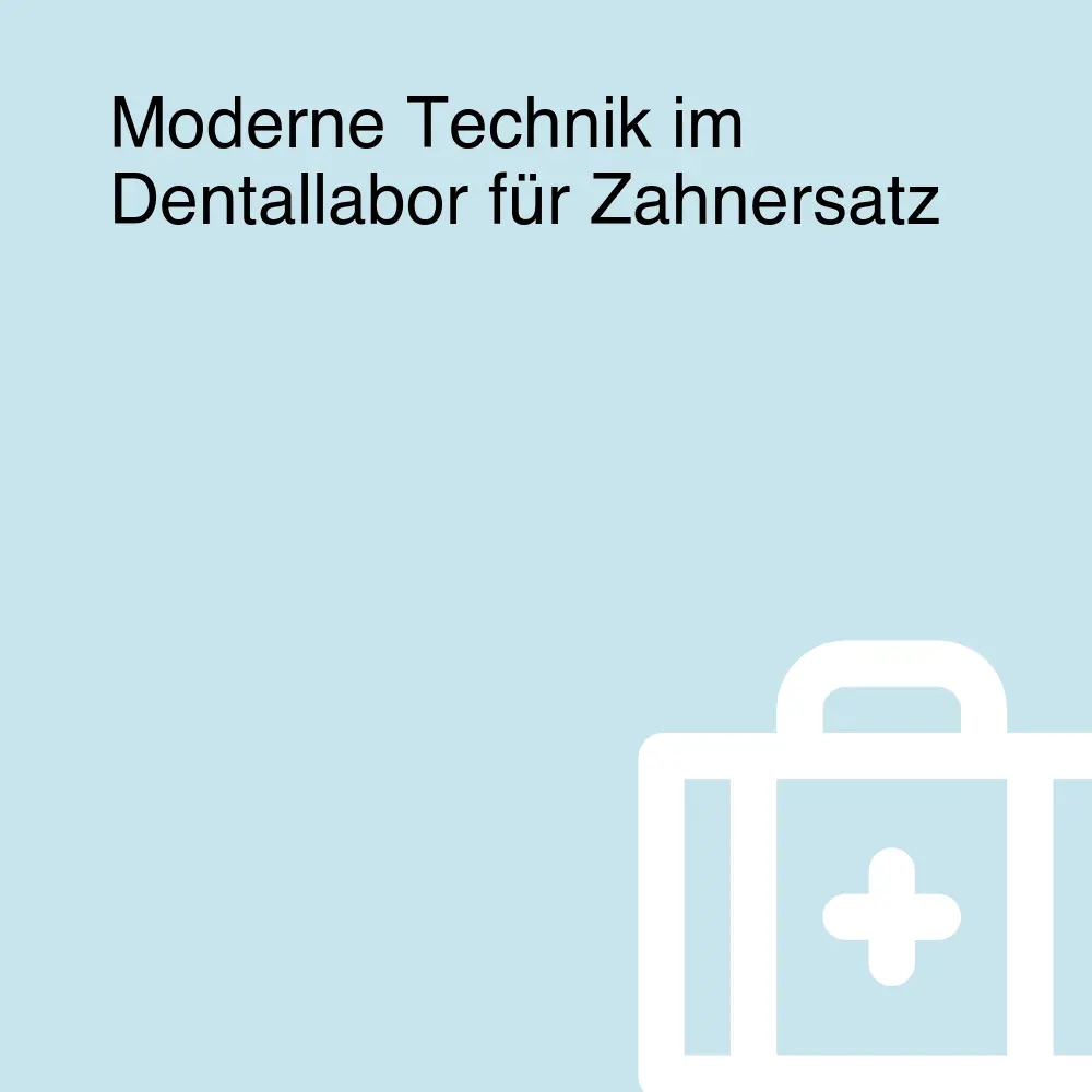 Moderne Technik im Dentallabor für Zahnersatz
