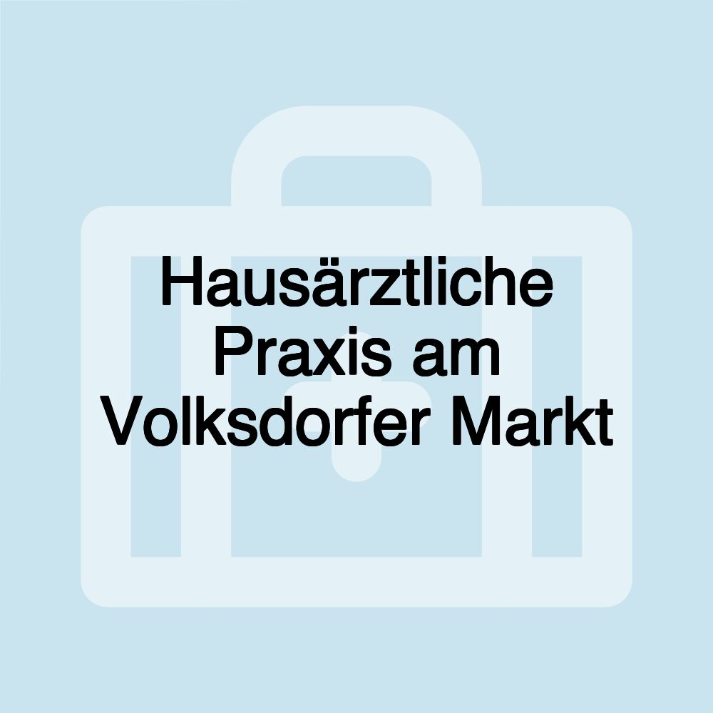 Hausärztliche Praxis am Volksdorfer Markt