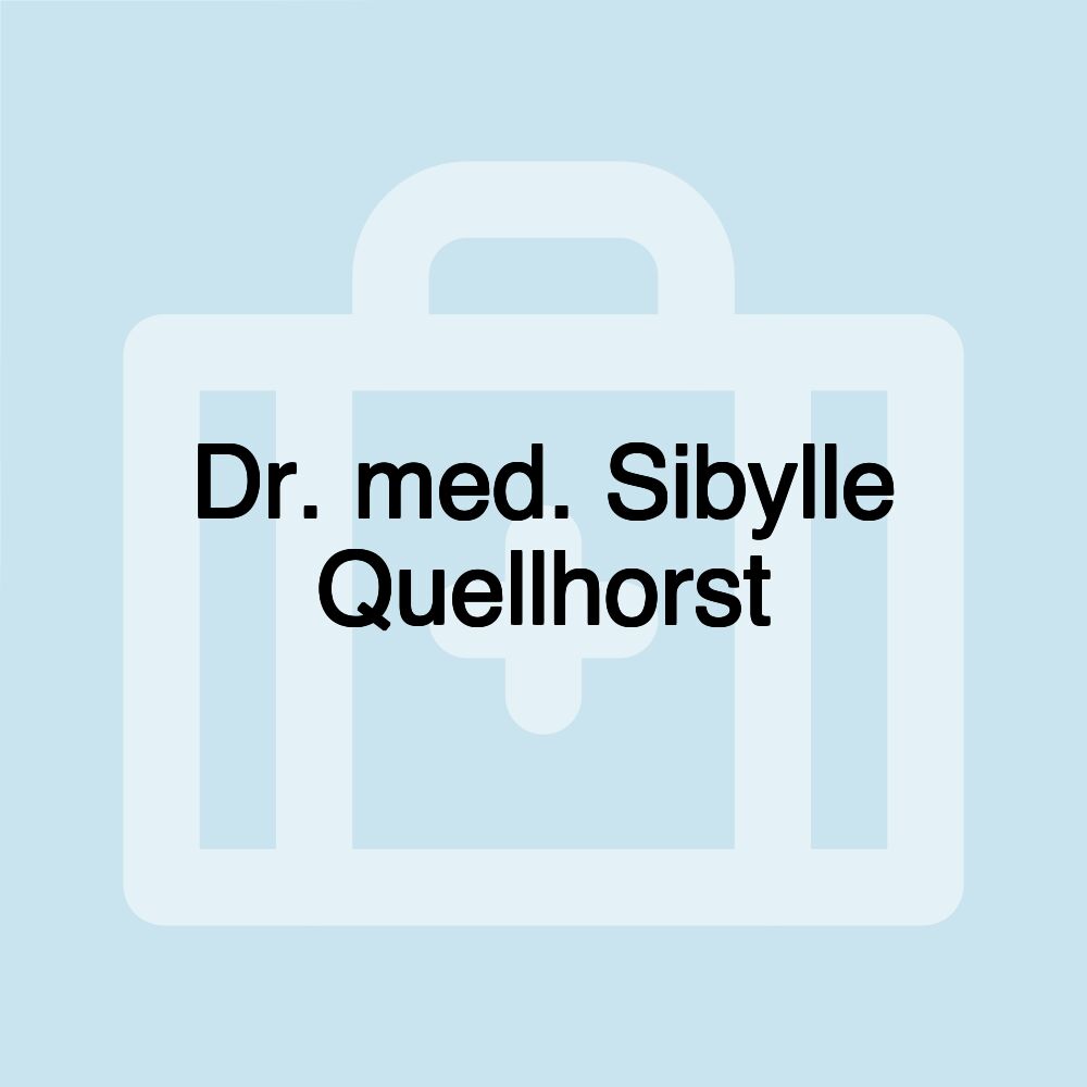 Dr. med. Sibylle Quellhorst