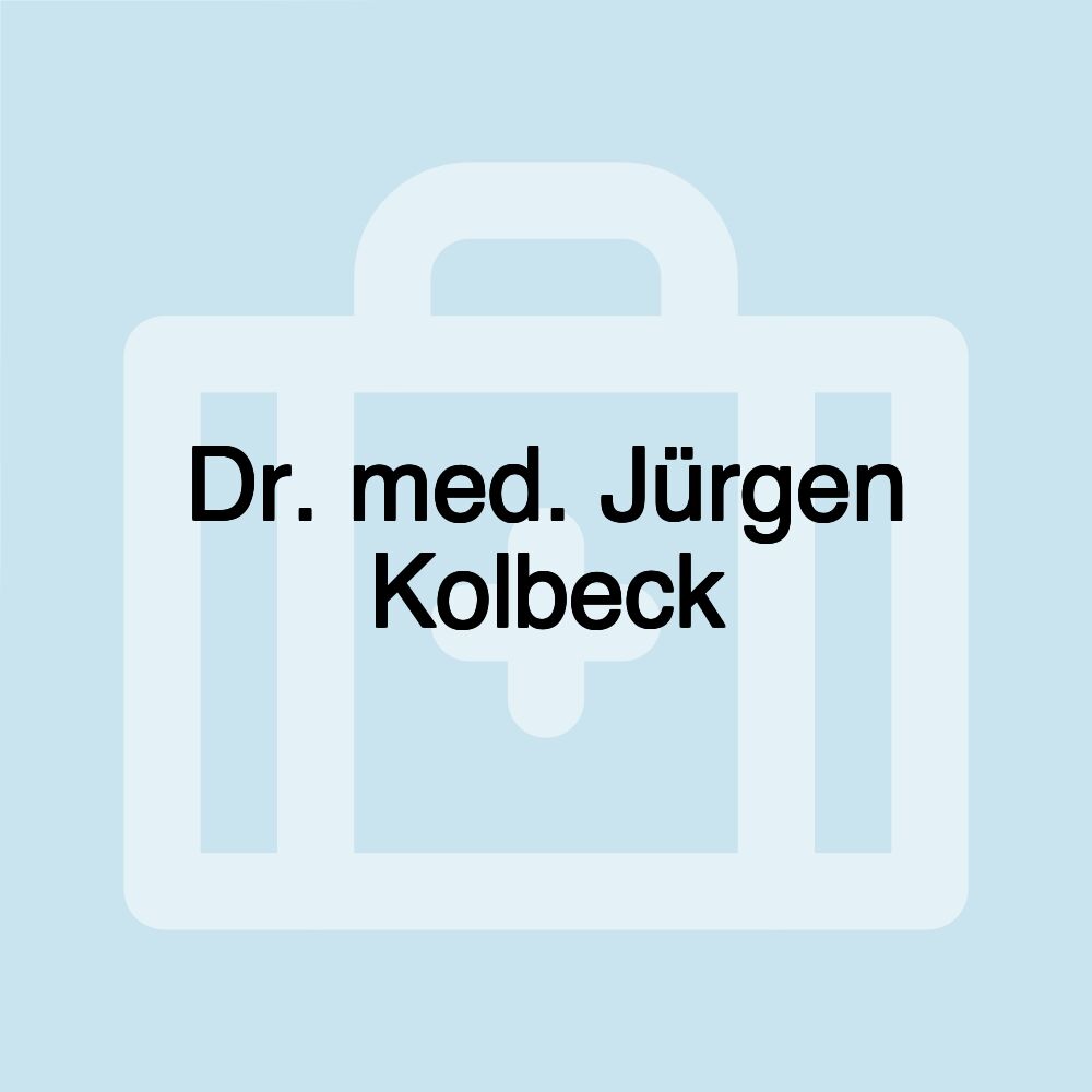 Dr. med. Jürgen Kolbeck