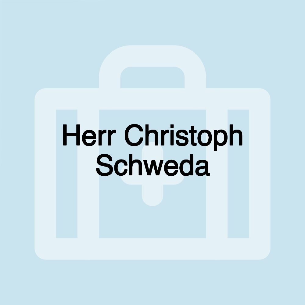 Herr Christoph Schweda