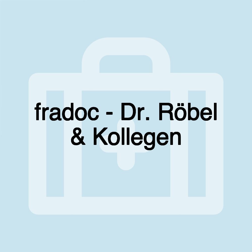 fradoc - Dr. Röbel & Kollegen