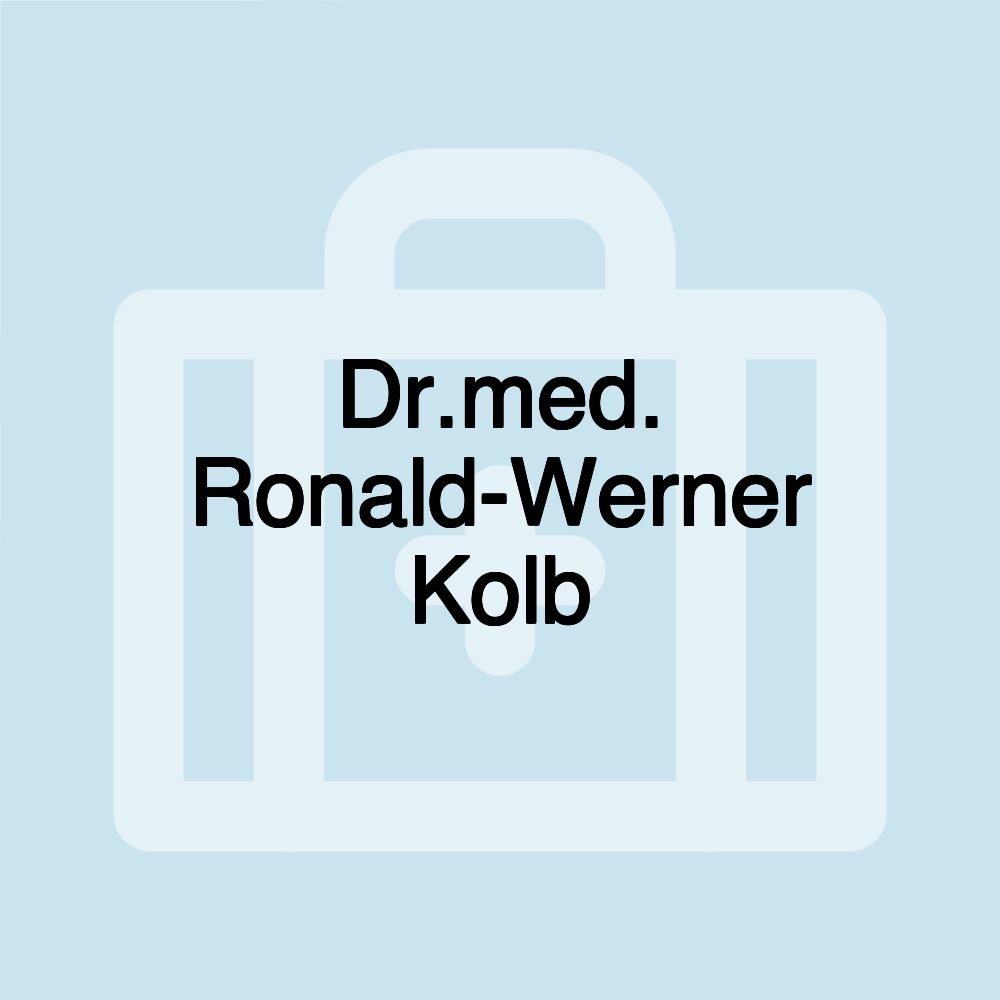 Dr.med. Ronald-Werner Kolb