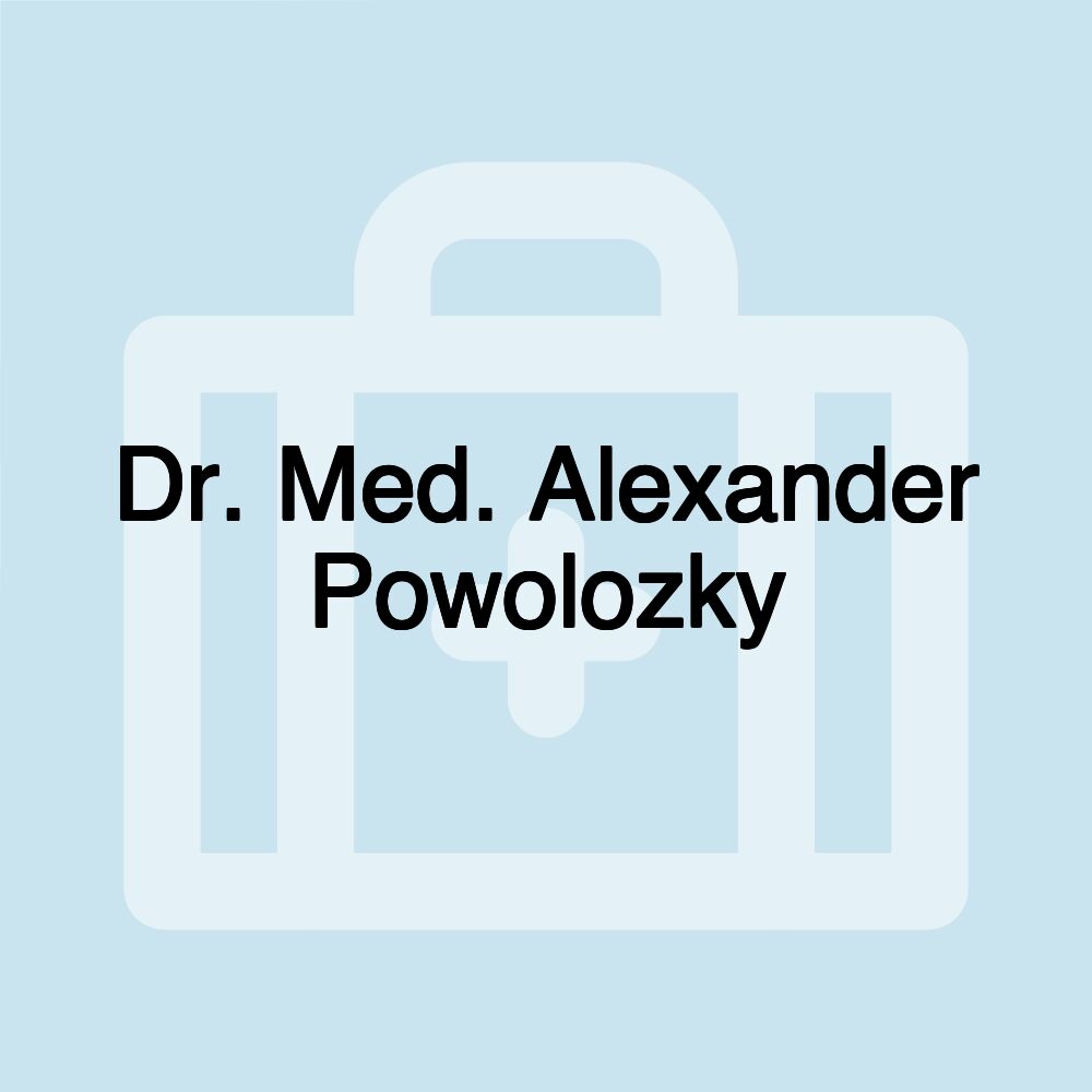 Dr. Med. Alexander Powolozky