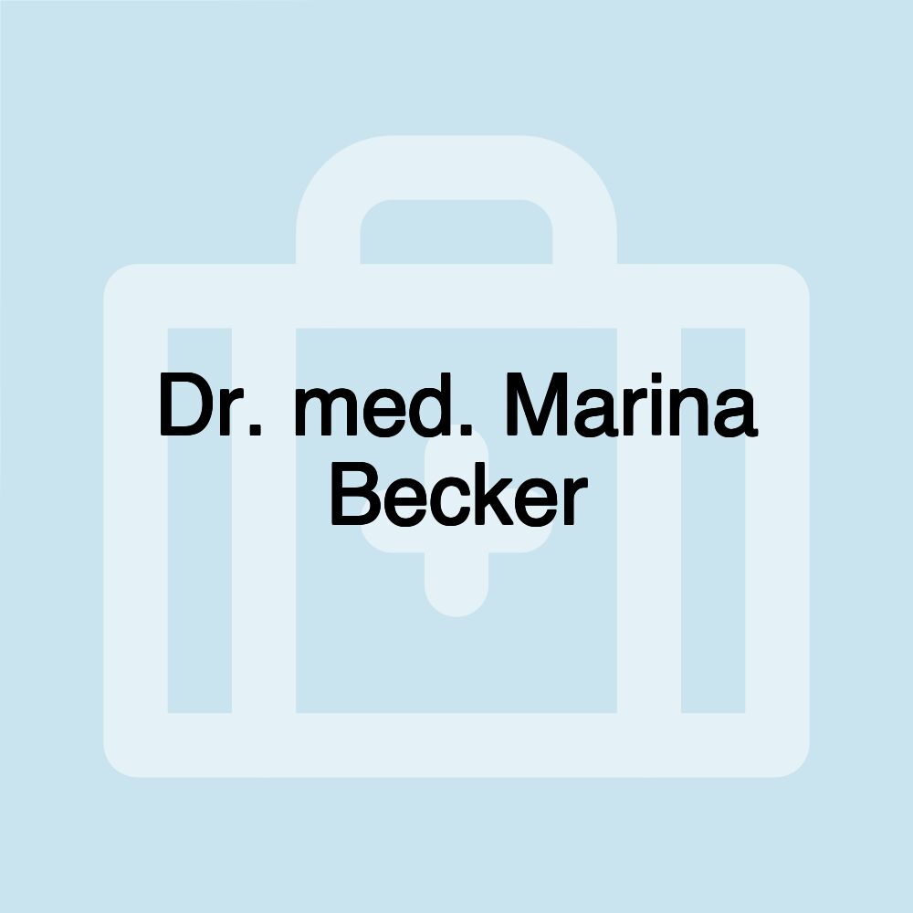 Dr. med. Marina Becker