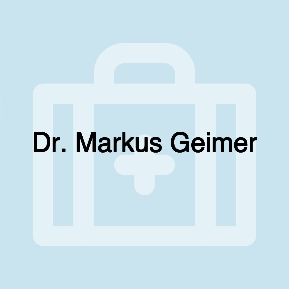 Dr. Markus Geimer