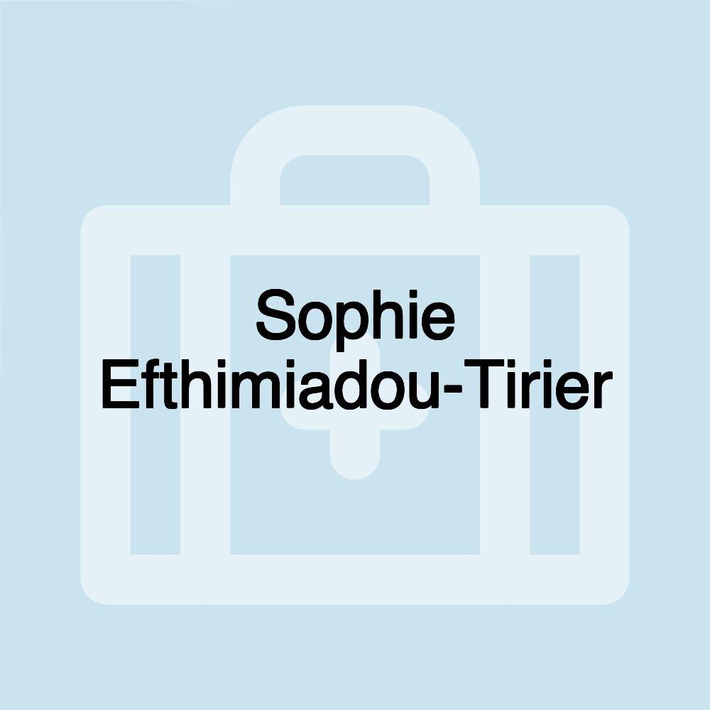 Sophie Efthimiadou-Tirier