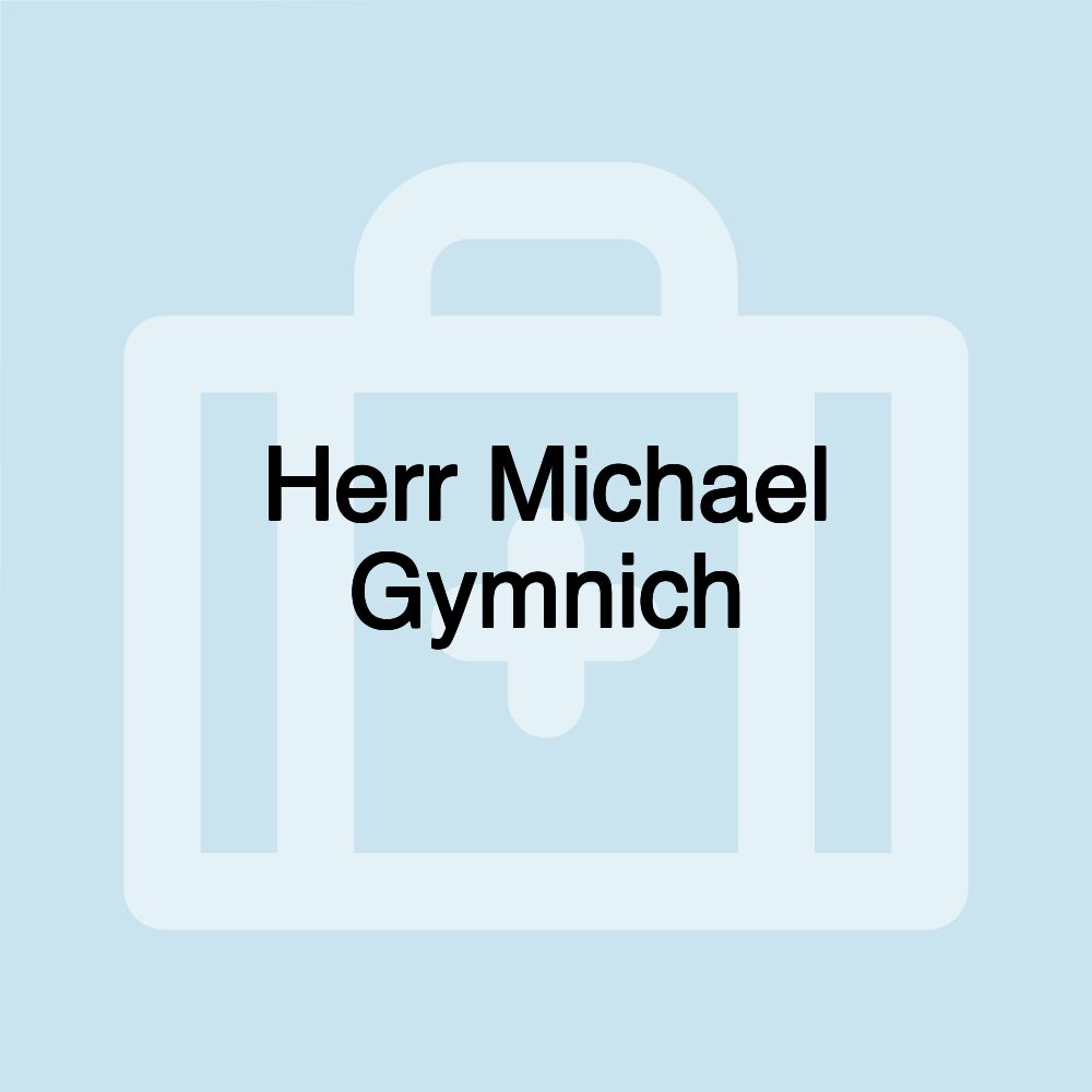 Herr Michael Gymnich