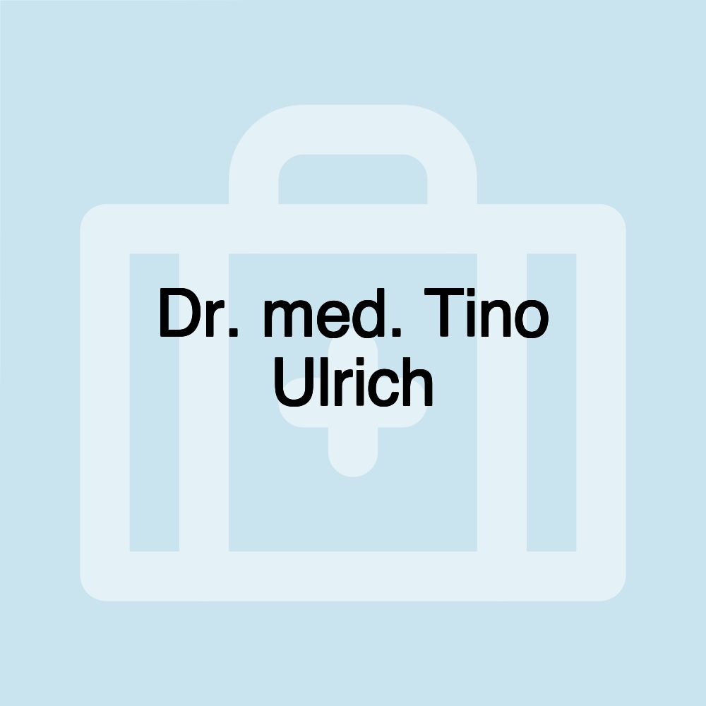 Dr. med. Tino Ulrich