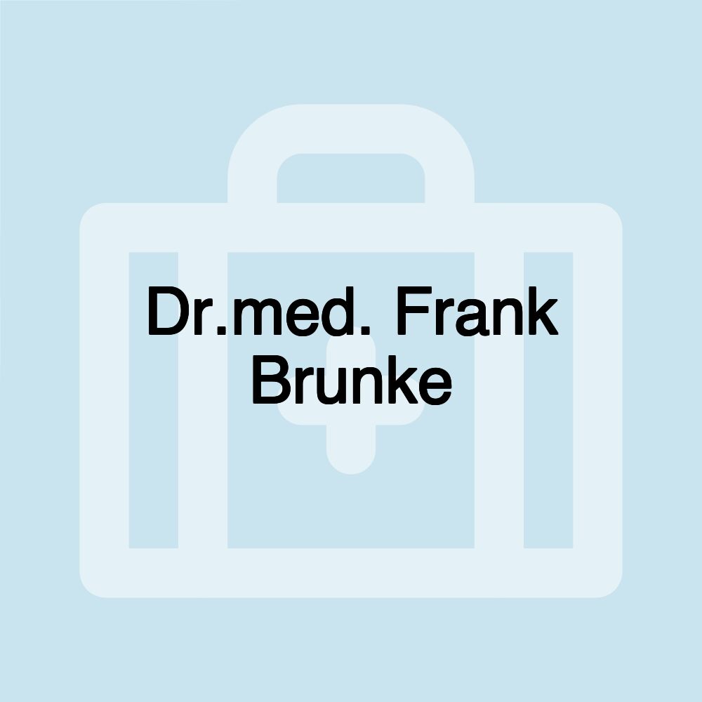 Dr.med. Frank Brunke