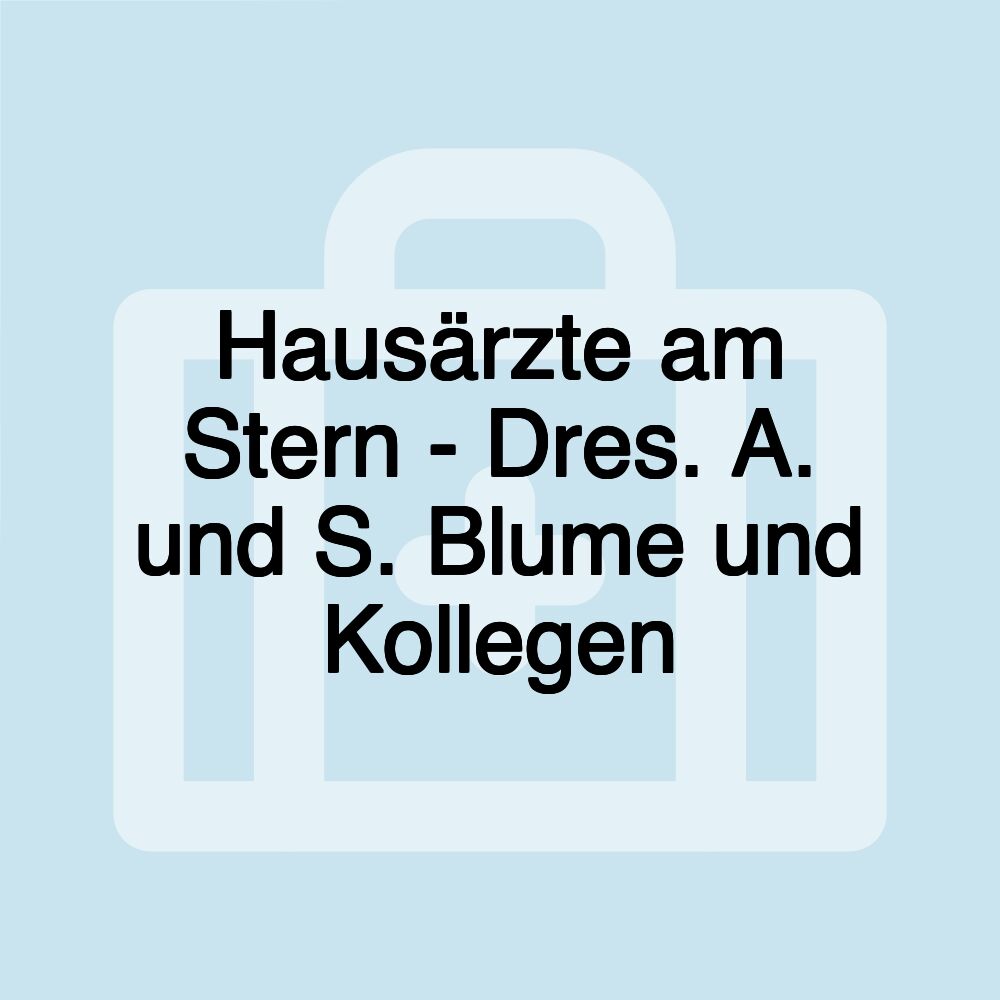 Hausärzte am Stern - Dres. A. und S. Blume und Kollegen