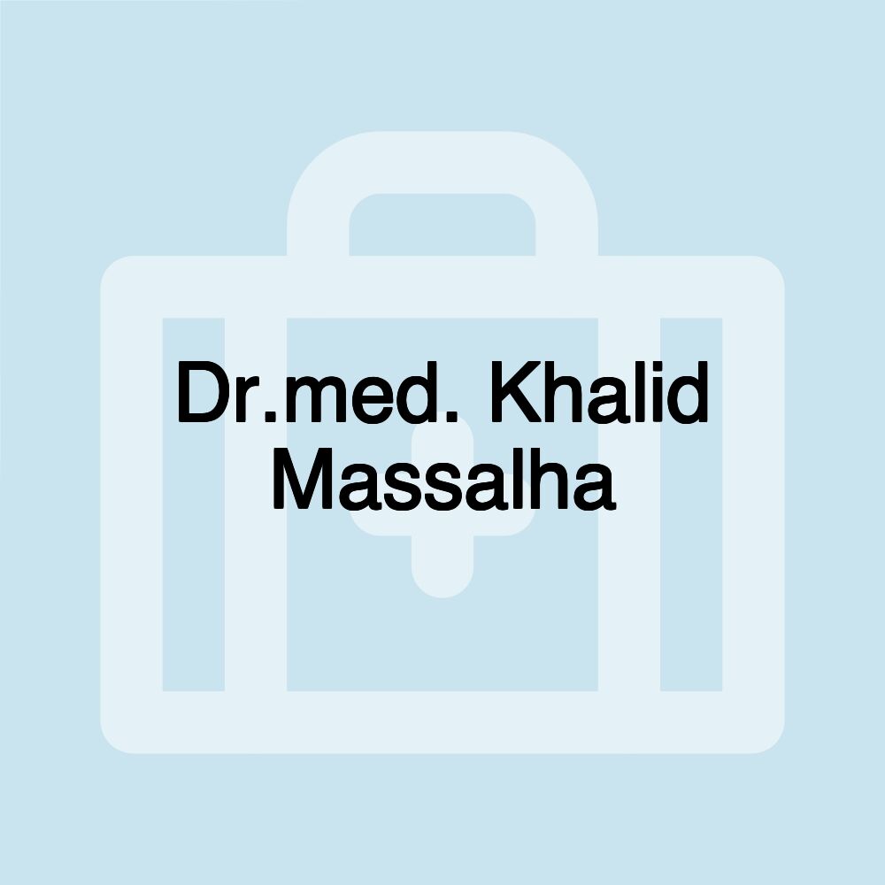 Dr.med. Khalid Massalha