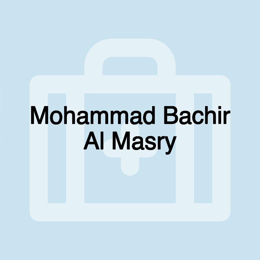 Mohammad Bachir Al Masry