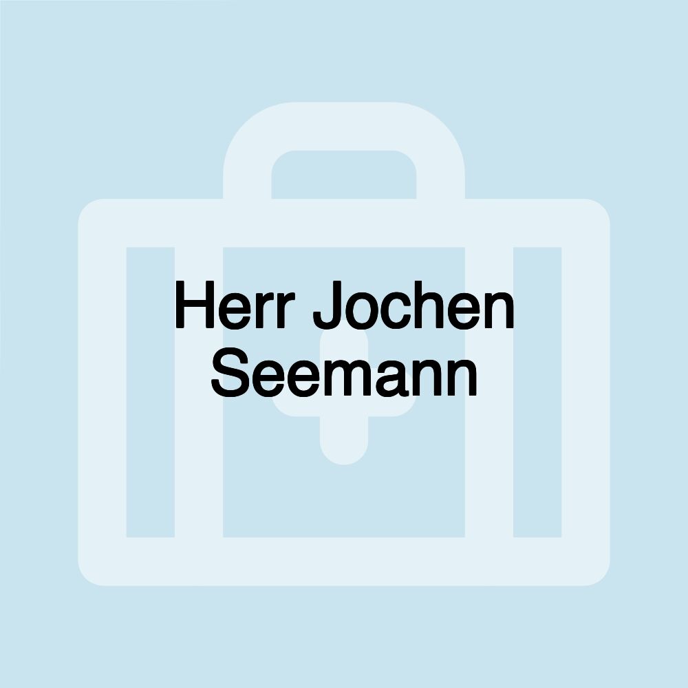 Herr Jochen Seemann