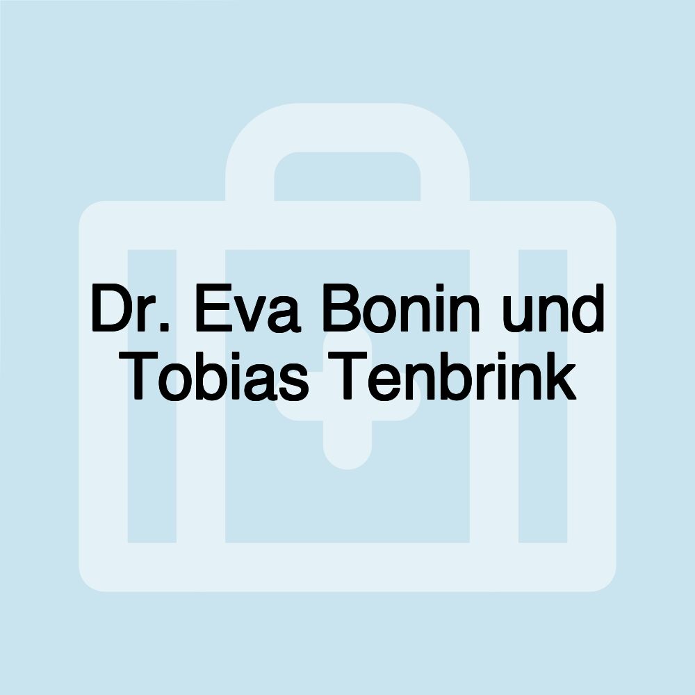 Dr. Eva Bonin und Tobias Tenbrink