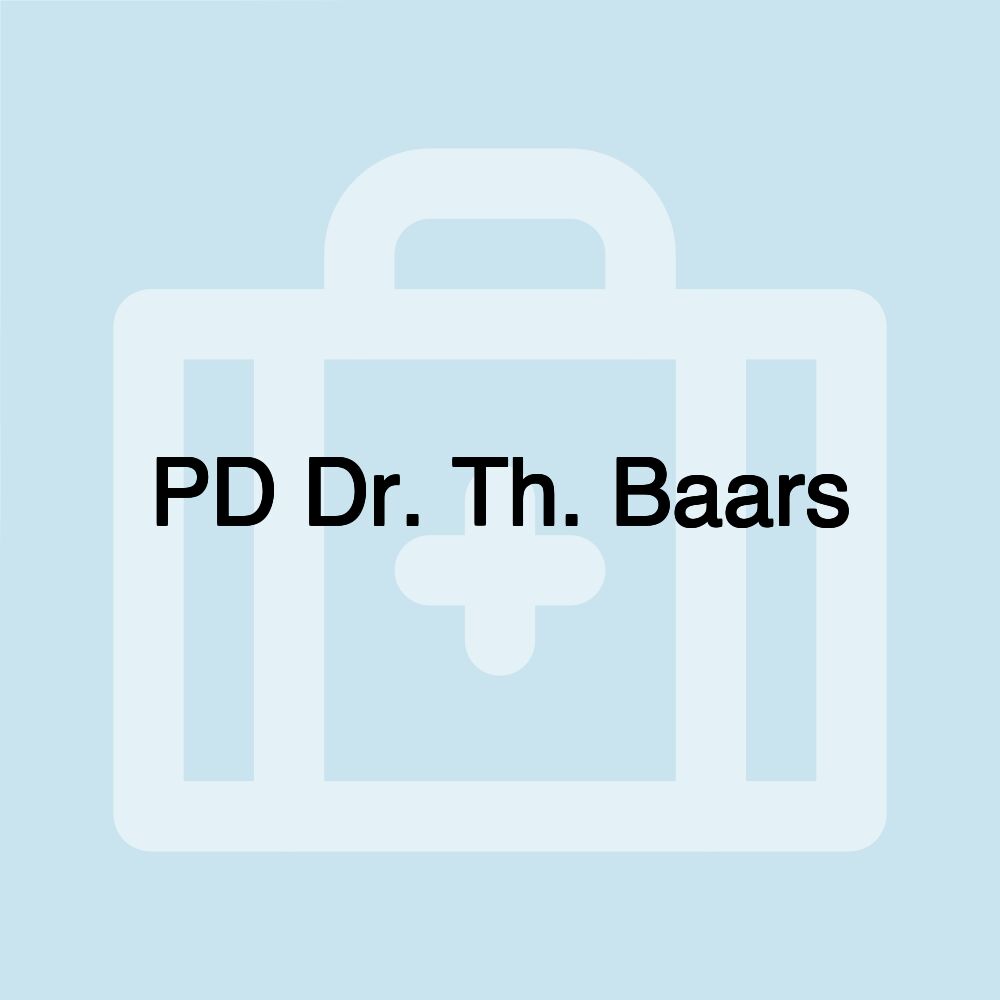 PD Dr. Th. Baars