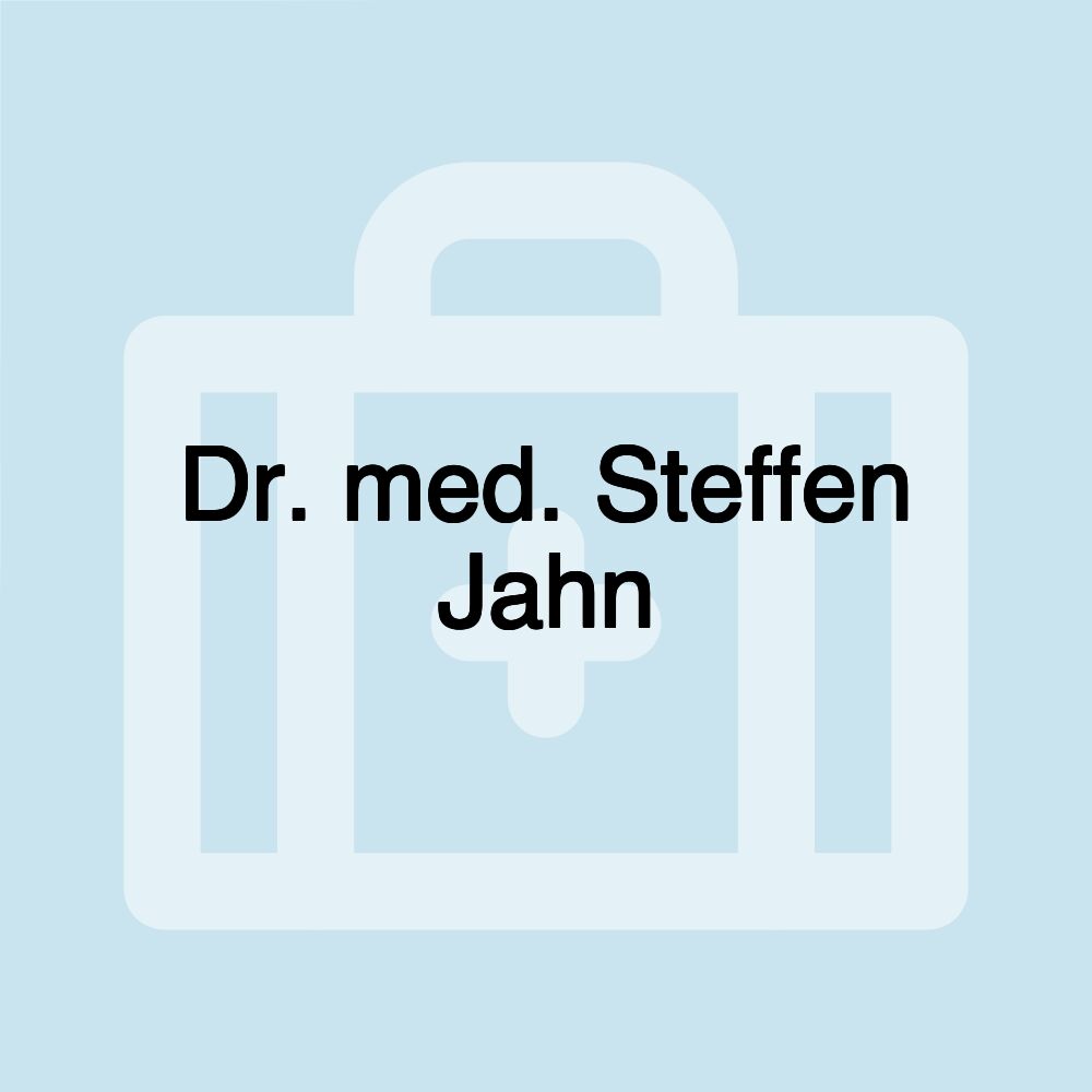 Dr. med. Steffen Jahn