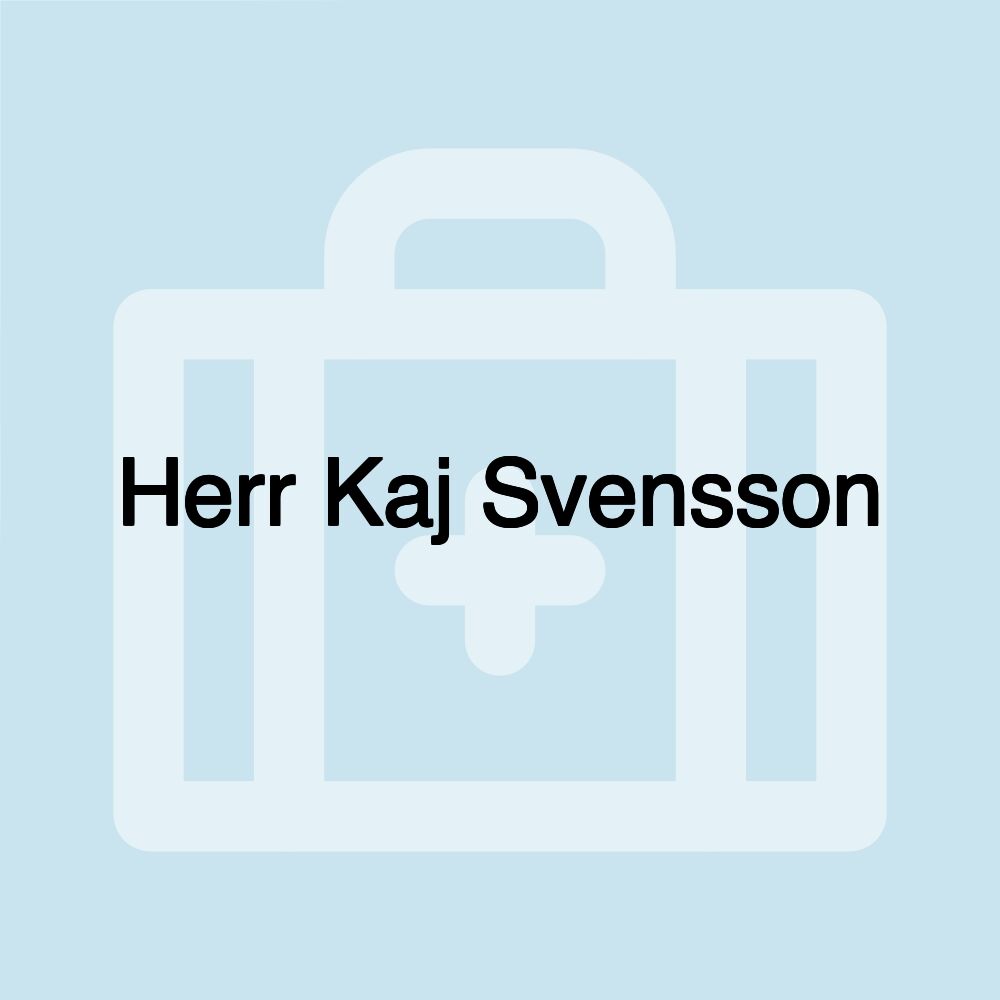 Herr Kaj Svensson