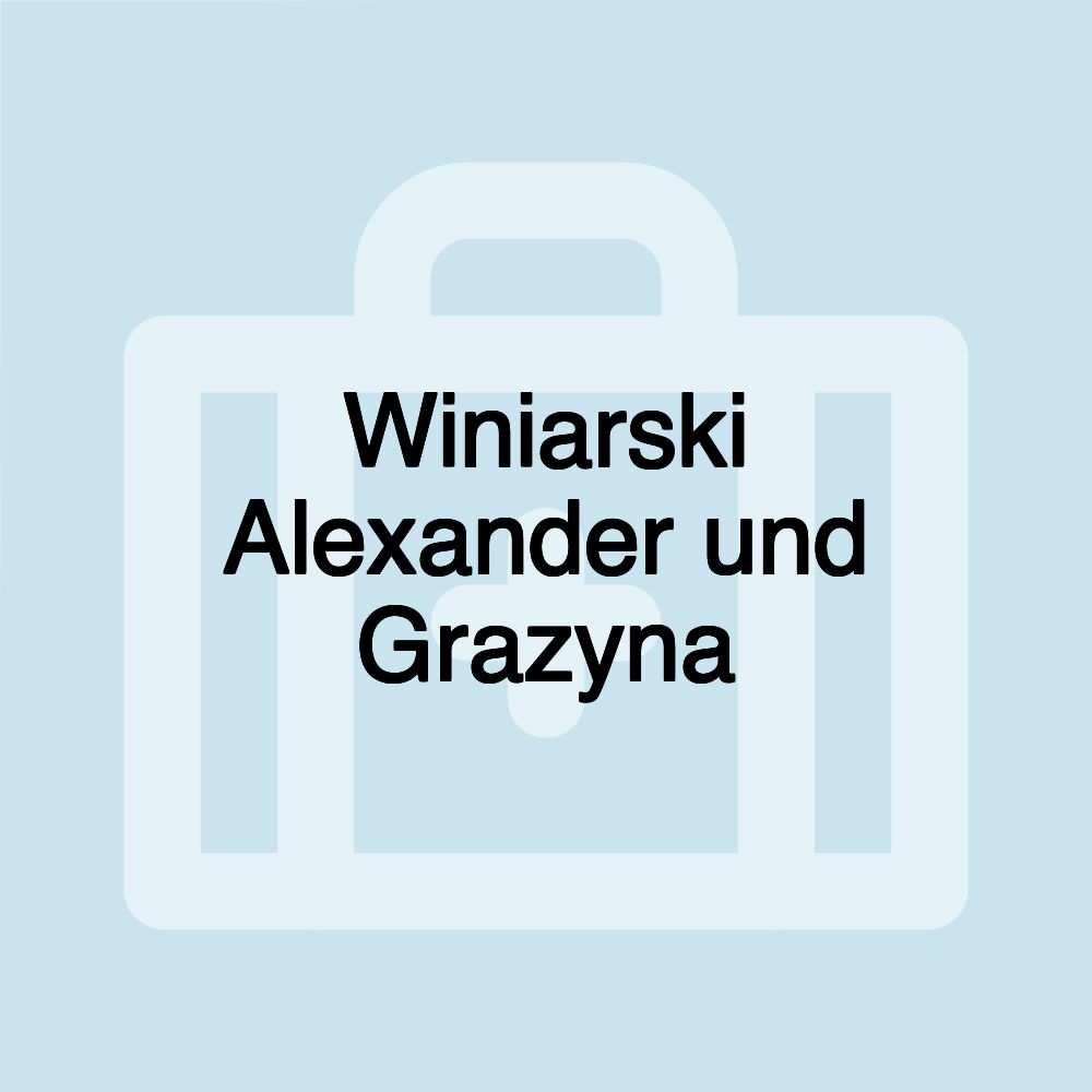 Winiarski Alexander und Grazyna