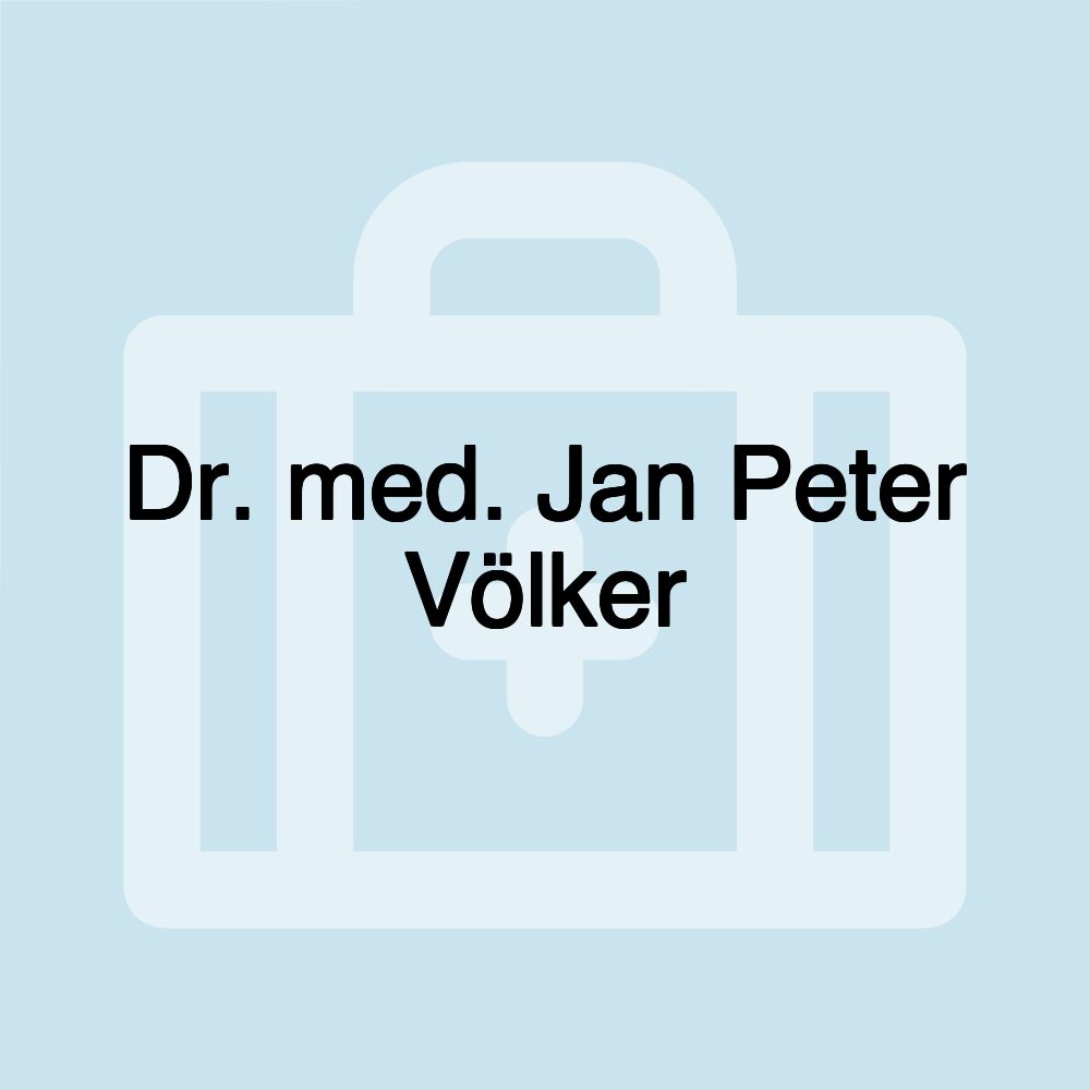 Dr. med. Jan Peter Völker