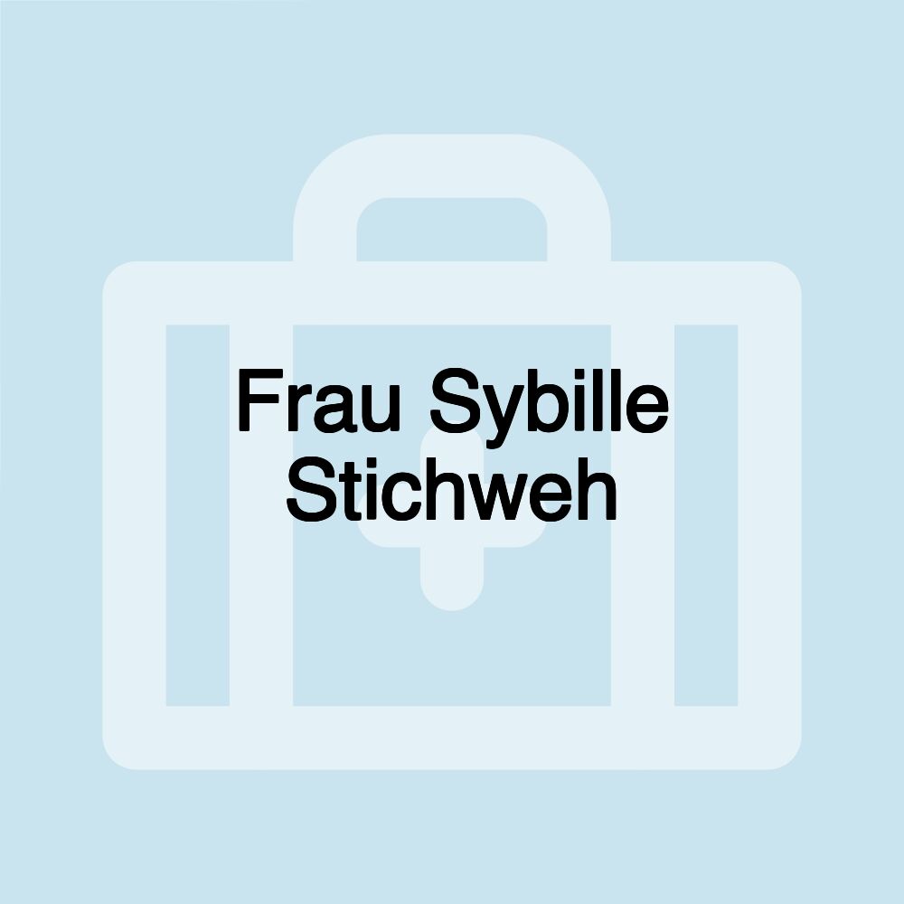 Frau Sybille Stichweh