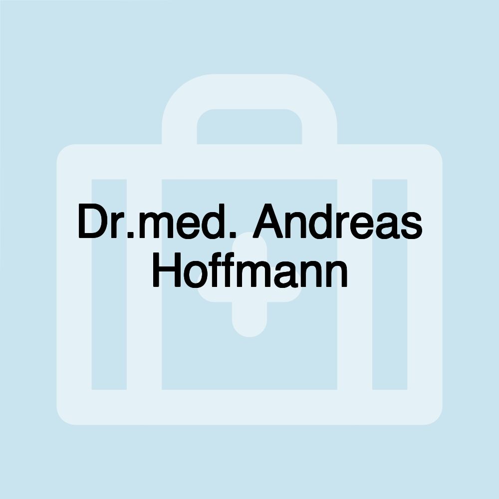 Dr.med. Andreas Hoffmann