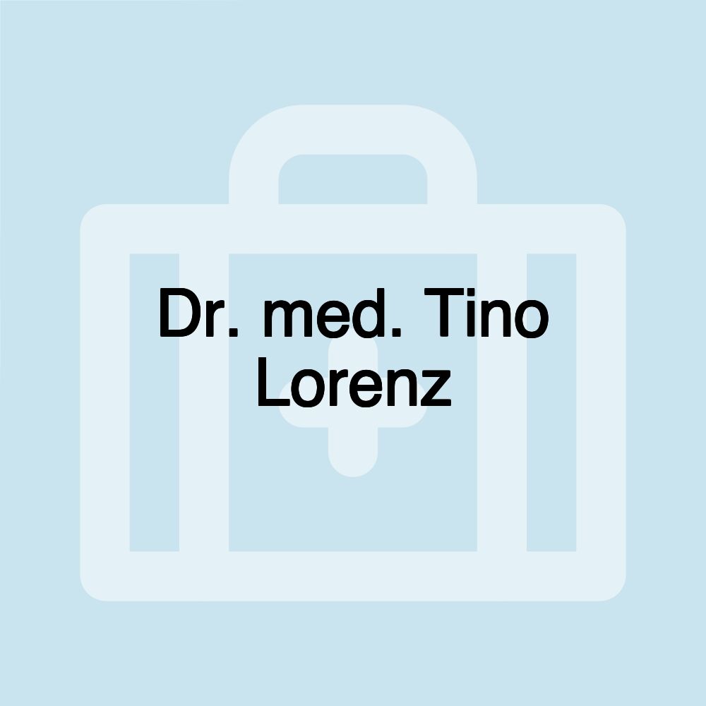 Dr. med. Tino Lorenz