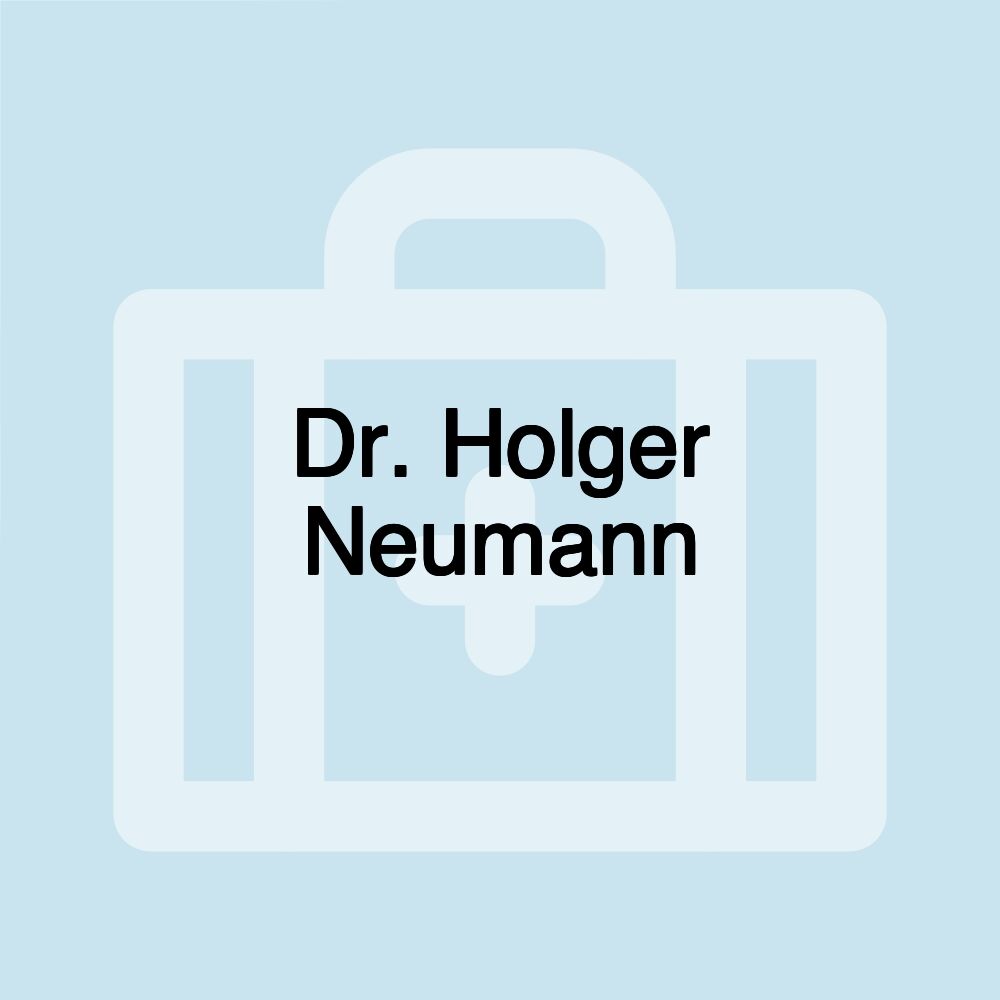 Dr. Holger Neumann