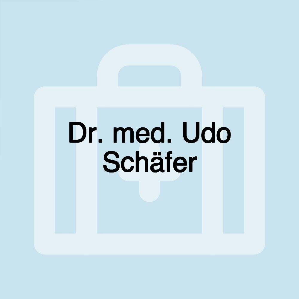 Dr. med. Udo Schäfer