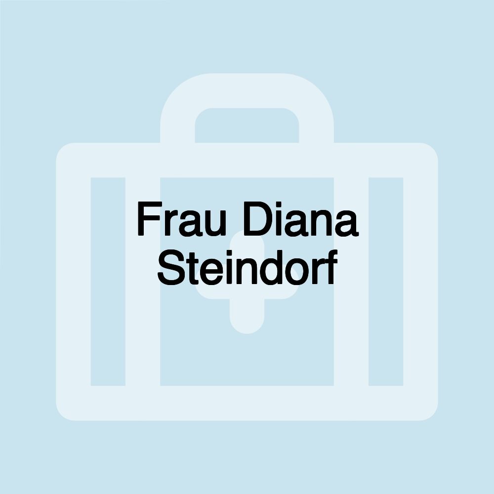 Frau Diana Steindorf