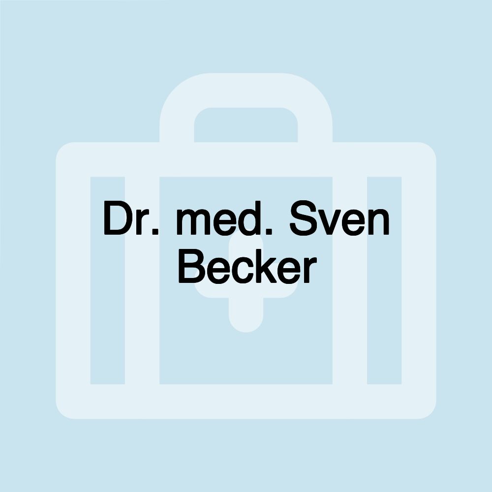 Dr. med. Sven Becker