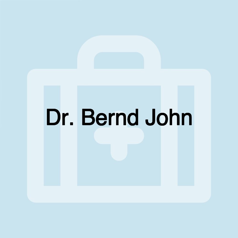 Dr. Bernd John