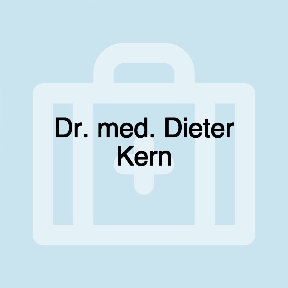 Dr. med. Dieter Kern