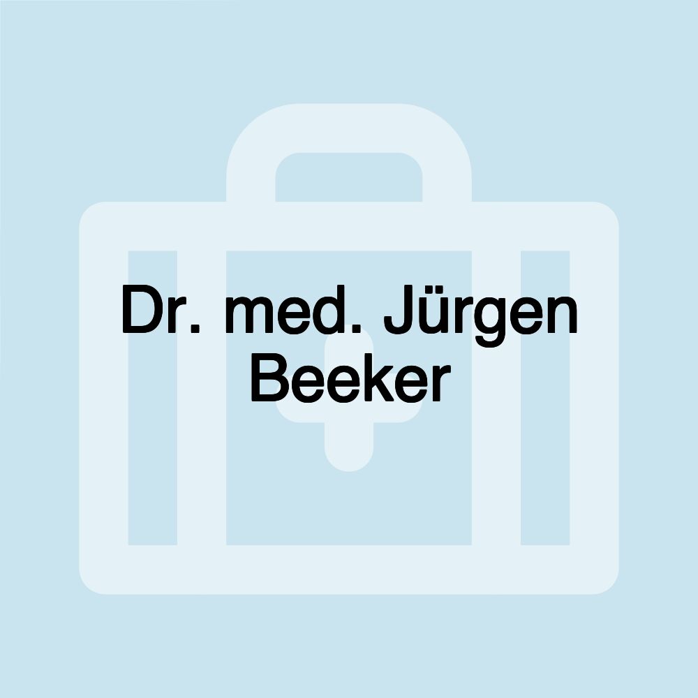 Dr. med. Jürgen Beeker