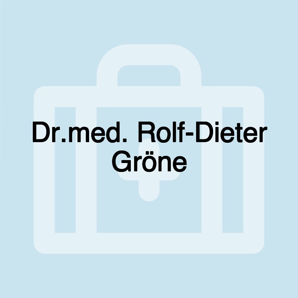 Dr.med. Rolf-Dieter Gröne