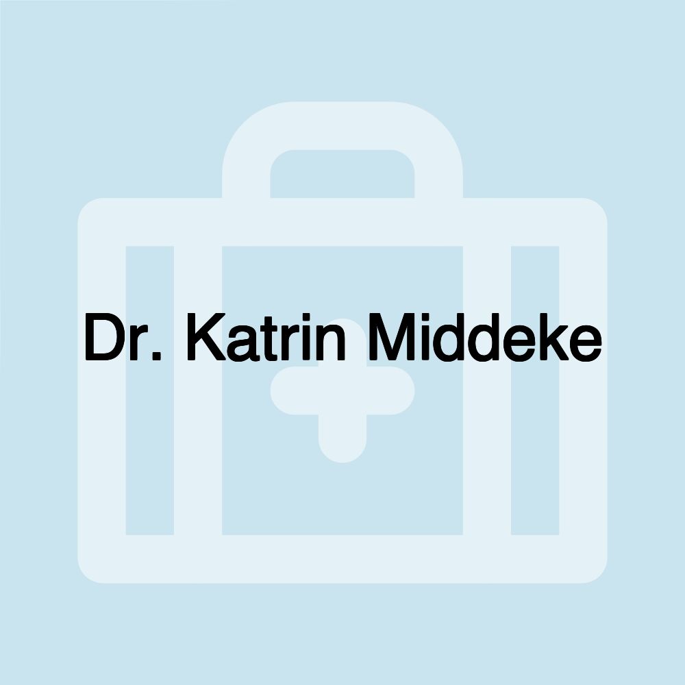 Dr. Katrin Middeke