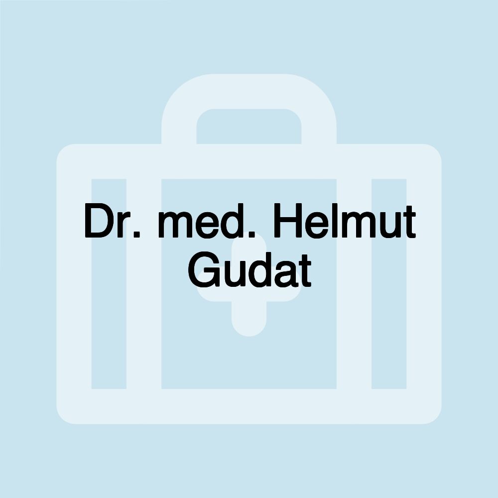 Dr. med. Helmut Gudat