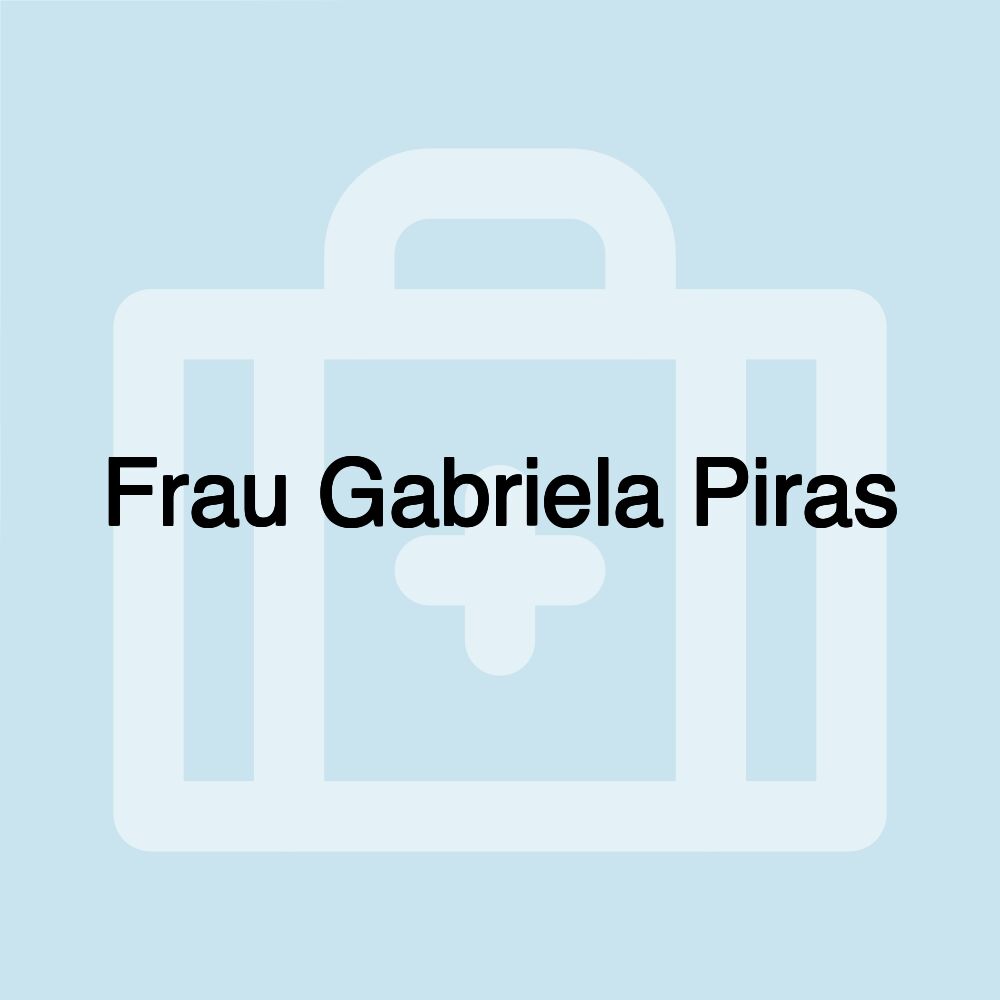 Frau Gabriela Piras