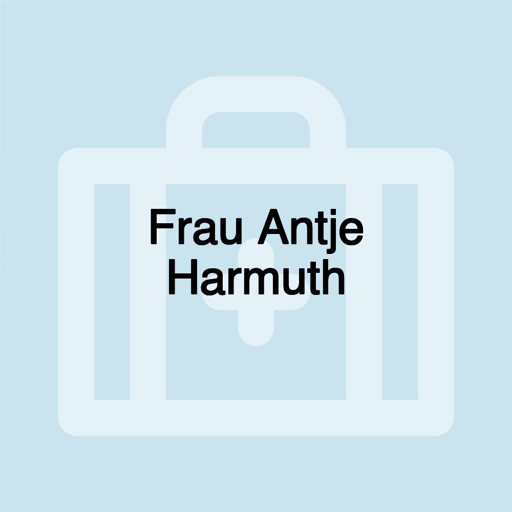 Frau Antje Harmuth