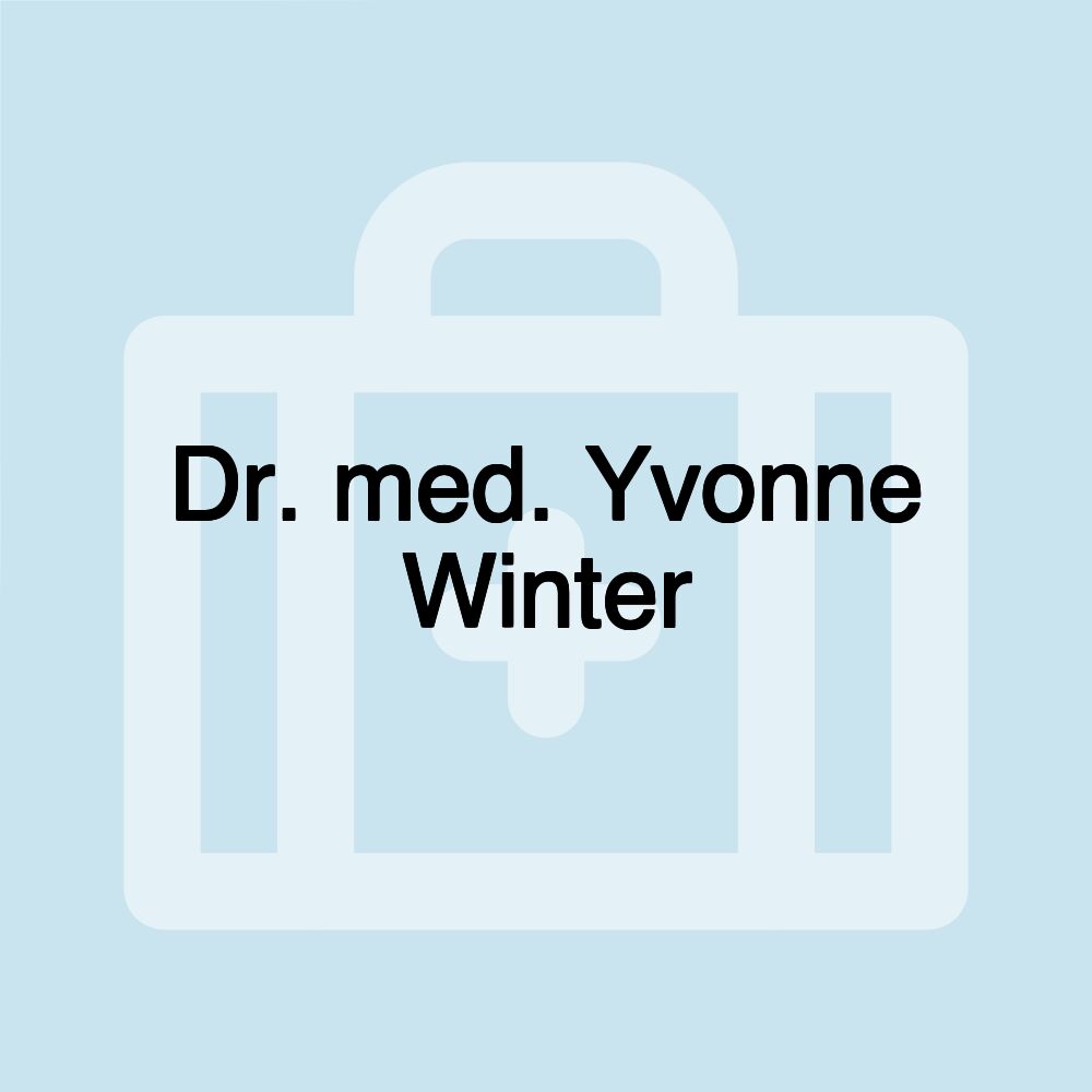 Dr. med. Yvonne Winter