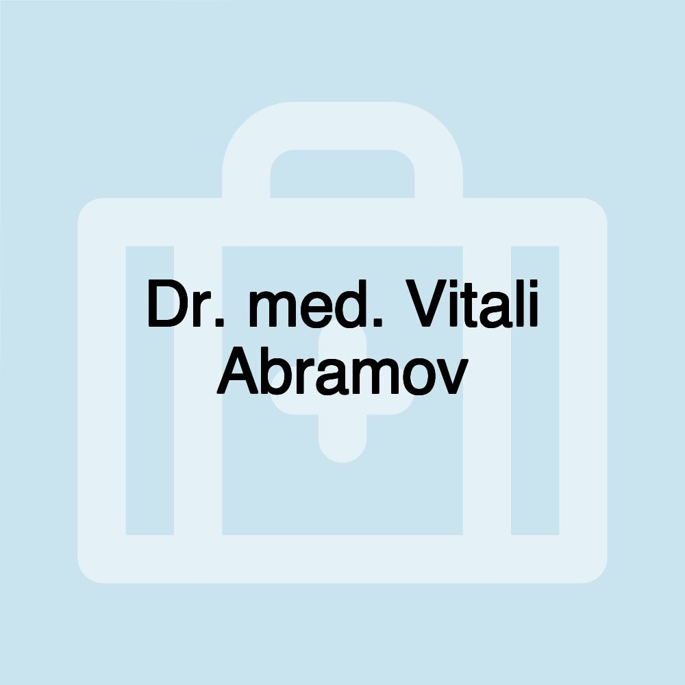 Dr. med. Vitali Abramov