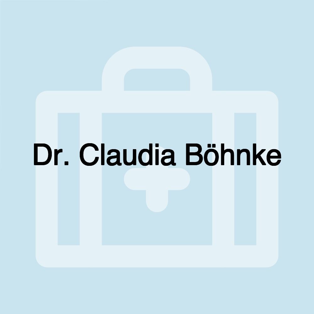 Dr. Claudia Böhnke