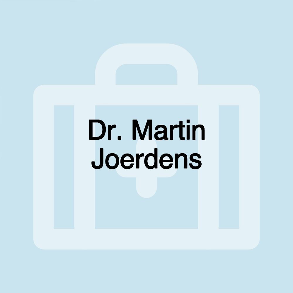 Dr. Martin Joerdens