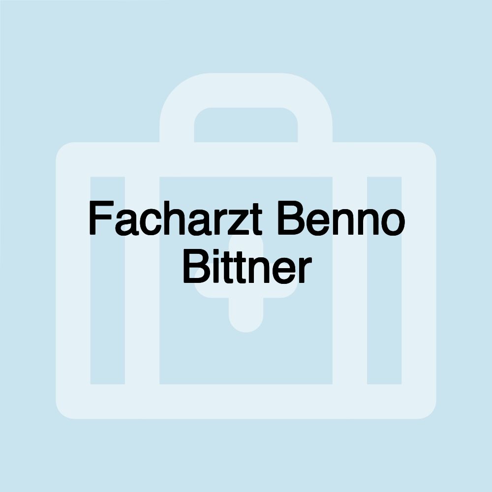 Facharzt Benno Bittner