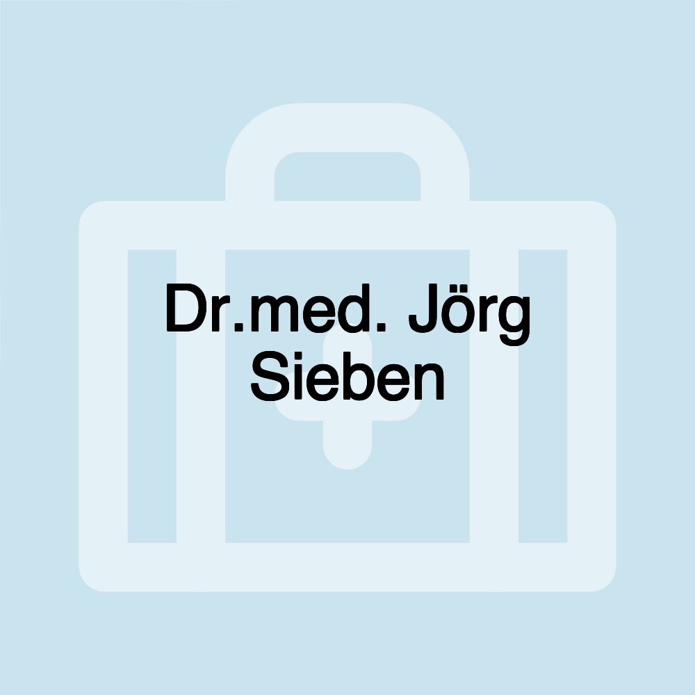 Dr.med. Jörg Sieben