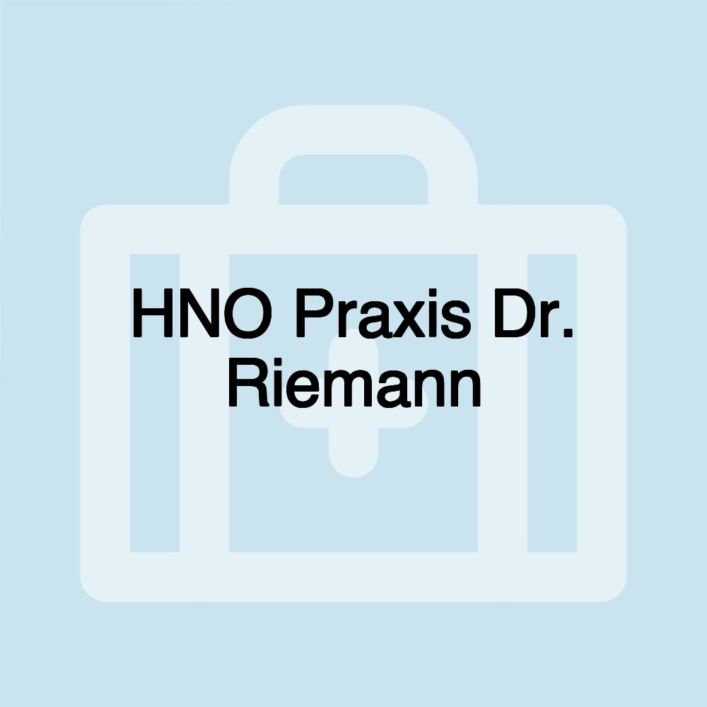 HNO Praxis Dr. Riemann