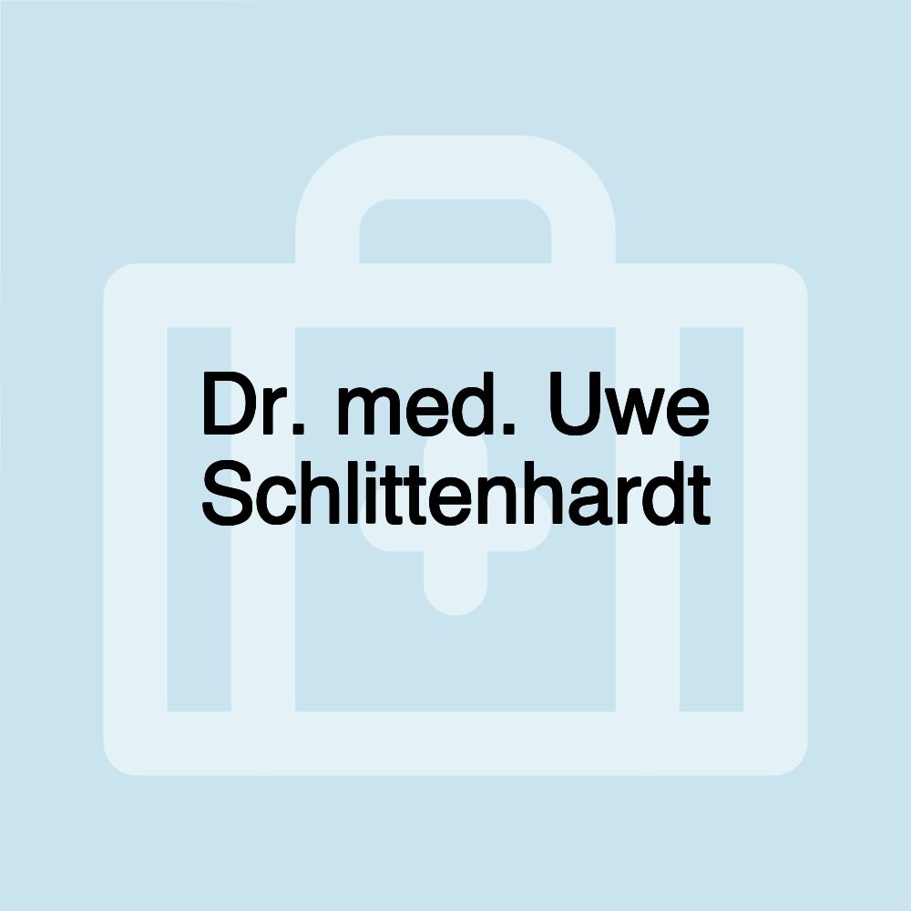 Dr. med. Uwe Schlittenhardt