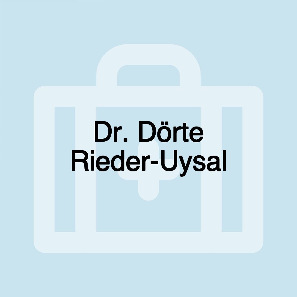 Dr. Dörte Rieder-Uysal