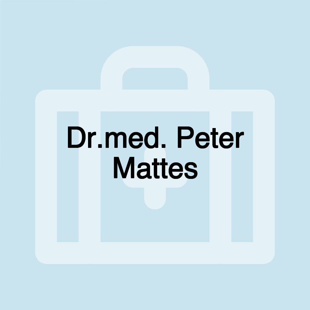 Dr.med. Peter Mattes